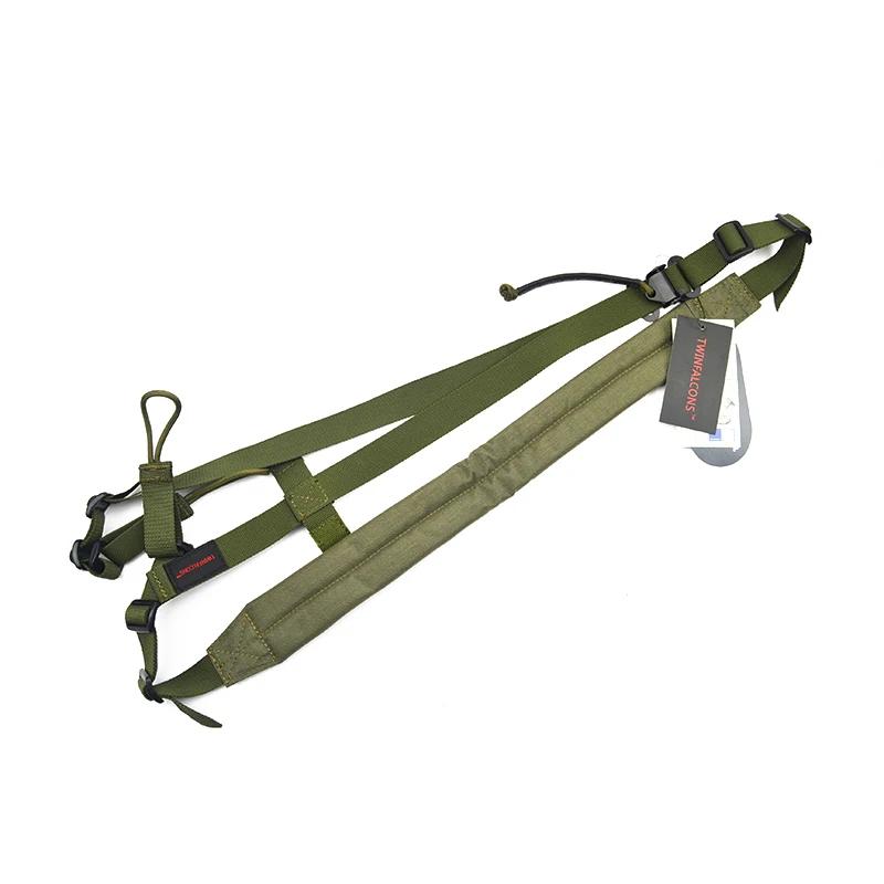Tactical 2 pontos Acolchoado Arma Sling, Ajuste Rápido, Airsoft Paintball Rifle, Caça Gun Strap, TW-SL001, Delustering TwinFalcons - Image 1
