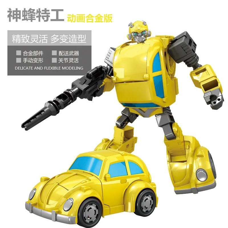 Brinquedos de transformação bmb baiwei op comandante bumbleb hound shockwave grimlock prowl ironhide figura modelo ação robô deformado - Image 1