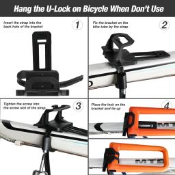 ValueMax-U-Shape Anti-Theft Bicycle Lock, Mountain Bike Cadeado, MTB, Scooter, Ciclismo Lock, Acessórios impermeáveis - Image 6