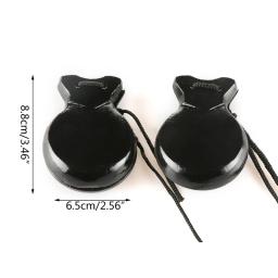 Tradicional espanhol flamenco rodízios com corda, percussão de madeira mão, instrumento musical para iniciantes, 2 pcs - Image 6