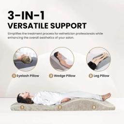 Topper de espuma para cama de cílios, colchão de espuma de alta densidade para mesa de massagem, almofada ergonômica curvada para salão de beleza - Image 2