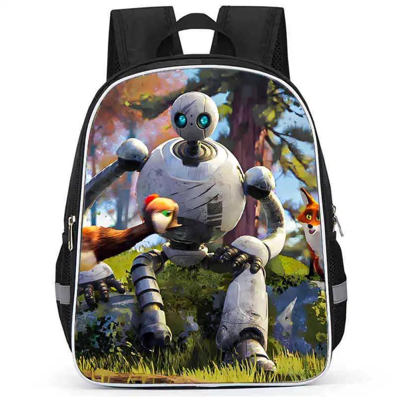 O Robô Selvagem Rozzum Mochilas Escolares para Crianças, Estudantes Livro Pack, Rozzum Mochila, O Robô Selvagem, Presente, 16 ", 15", 13" - Image 1