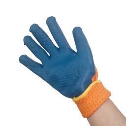Luva protetora de látex para homens, nylon flexível ou poliéster, material de segurança profissional, 1 par - Image 4