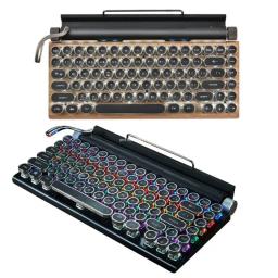 Teclado computador retro máquina escrever teclado para desktop computador portátil jogos dropship - Image 1