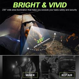 1-15 pçs led farol de indução usb recarregável cabeça lanterna poderosa cabeça de acampamento farol de pesca 18650 bateria - Image 5