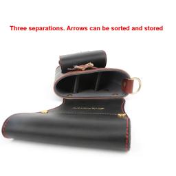 Couro Archery Hip Arrow Bag, mão direita pode segurar, couro de aljava, setas para caça ao arco, tiro com flecha, 20-30pcs - Image 5