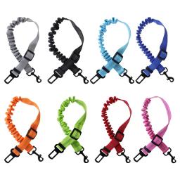 Trela de segurança ajustável para cães e gatos, cinto de segurança para carros, amortecedor de nylon, acessório para animais - Image 1