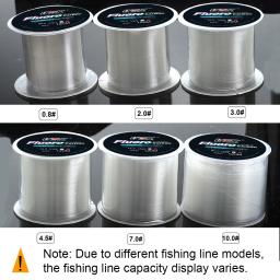 Linha de pesca de ftk 120m 4.13-34.32lb 0.14-0.5mm 1.88-15.6kg líder de revestimento de fibra de carbono isca wearable fluorocarbon linha - Image 4