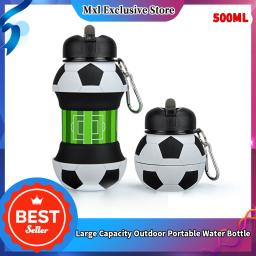 Garrafa de água dobrável, copos de acampamento, caneca, esportes ao ar livre, basquete, futebol, tênis, golfe, escola, garrafa de água portátil à prova de vazamento - Image 3
