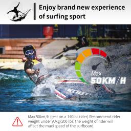 Carbon Fiber Hull Surfboard, Gasolina Powered, Leve, alta velocidade Jet Surfboard, Wakeboard profissional, 109cc - Image 4