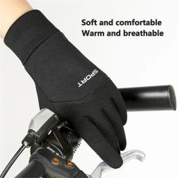 Luvas externas à prova de vento e à prova d'água, tela sensível ao toque, ponta dos dedos do polegar e índice, luvas quentes para corrida, ciclismo - Image 1