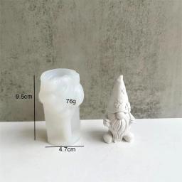 Molde De Silicone De Vela Anão, Forma De Gesso, Arte De Escultura, Aromaterapia Gesso, Decoração De Casa Artesanal, Presente De Trança De Natal - Image 4