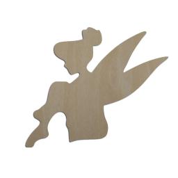 Unfinished Blank madeira Angel Wings Forma recorte para a decoração do cartão Scrapbooking, três fadas irmãs Design - Image 4