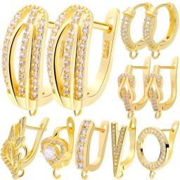 Juya 2 4 6 pçs/lote fecho de fio da orelha pontos prendedor básico bail brinco ganchos acessórios para diy feminino encantos brincos fazendo - Image 1
