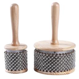 Madeira Cabasa mão Shaker, percussão instrumento, diversão para música educação banda - Image 1