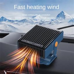 Fã portátil do calefator do carro, desembaçamento e degelo, menos facilidade da perda do uso Motor, aquecimento do poder superior, 150W, 12V - Image 1