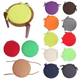 Almofada redonda para cadeira, cor doce, almofadas de assento com cordão para jardim, pátio, cozinha, escritório, almofada de assento, 30*30cm - Image 1