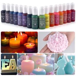 Não-Tóxico Soja Vela Cera Pigmento Corante, corante líquido, DIY Corantes Sabão, Vela Fazendo Suprimentos, 16 cores - Image 2