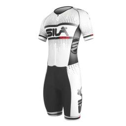 Sila crianças ciclismo patinação terno inline patinação de velocidade manga curta terno corrida das crianças roupas patinação rápida novo - Image 3
