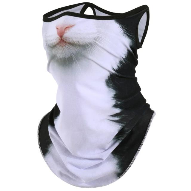 Cachecol de Esporte Animal com Proteção UV e Respiração - Máscara Facial e Gaiter para Atividades ao Ar Livre e Pesca Masculina