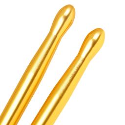 Baquetas de metal monocromáticas antiderrapantes, 5A Teardrop Head, treinamento profissional de pulso, acessórios de bateria Jazz, bateria e tambor, sólido - Image 3