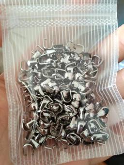 100 pçs fecho de fivela de aço inoxidável para pingentes charme conectores clipe pitada bail fecho colar diy jóias fazendo - Image 2