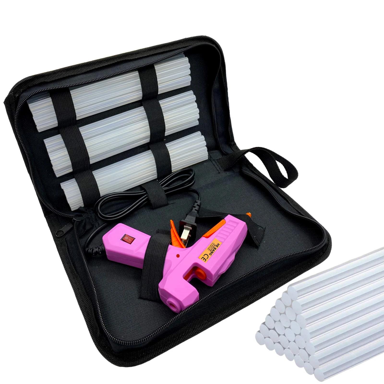 Kit pistola de cola quente para artesanato, estojo, escola de artes DIY e reparo Home, rosa, 30W, 30pcs - Image 1