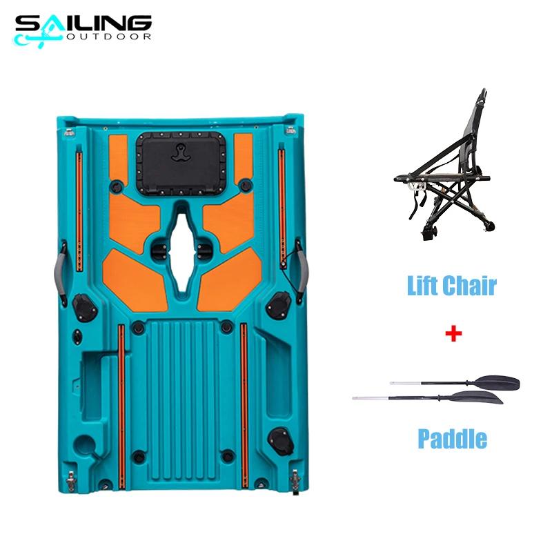 2 pessoas 3-modular à prova d'água paddle drive caiaque pesca e esportes ao ar livre top barco surf e design turístico - Image 1