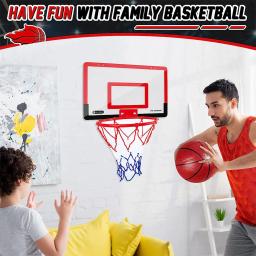 Indoor Mini Basketball Hoop Set para Home Exercício, Wall Frame Stand, Levantamento para Adolescentes, Cesta de Porta, Pendurado Backboard, Room Game - Image 6