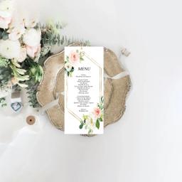 Aquarela Botânico Flor Padrão Imprimir Cartões, Festa de casamento personalizado menu, MR e MRS, Obrigado, Pessoal, 10Pcs - Image 4