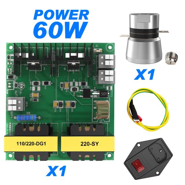 Kit de Limpeza Ultrassônica Granbo-DIY com Transdutores e Unidade Mecânica, 60-900W, 40KHz