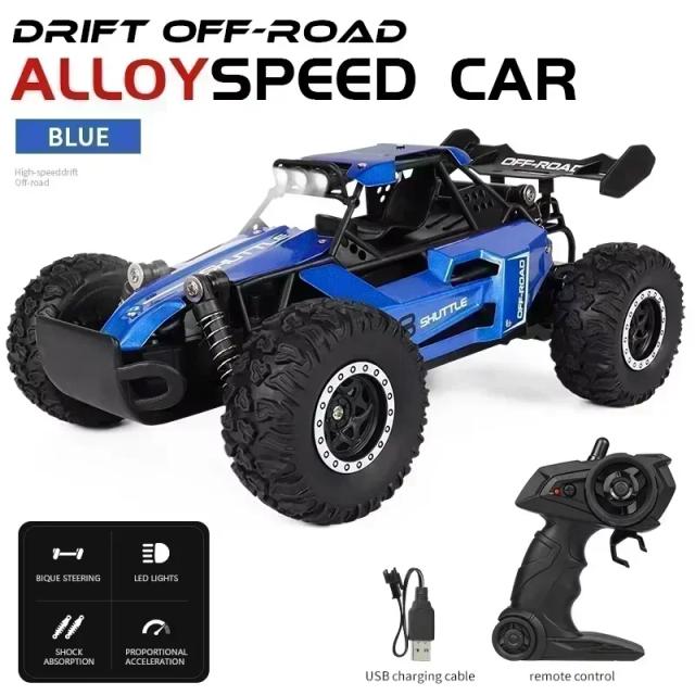 DK087 Carro RC Off-Road 20km/h Tração 2WD LED