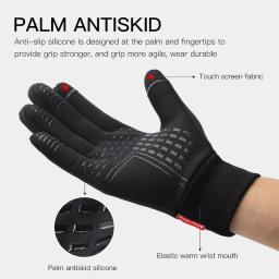 Luvas de ciclismo à prova d'água, inverno, tela sensível ao toque, scooter ao ar livre, à prova de vento, equitação, motocicleta, esqui, luvas quentes - Image 2