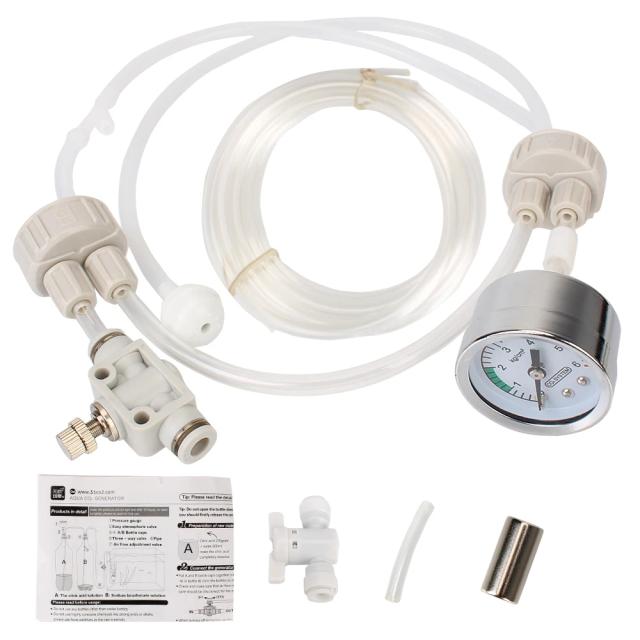 Kit de Sistema Gerador de CO2 para Aquários: Dispositivo de Fluxo de Ar e Válvula Difusora para Plantas e Peixes
