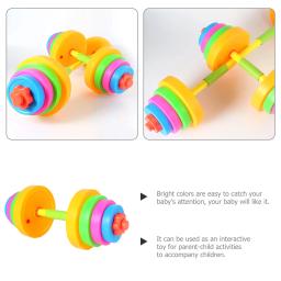 Halteres Pesados Ajustáveis para Crianças, Equipamento de treino, Brinquedo para exercícios pequenos, Barbells para treinamento de braço - Image 2