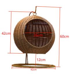 Casa de ninho respirável para gatos, Cama de balanço de gato, cesta suspensa na caverna, cadeira de ovos para gatinho, gatinho pequeno - Image 6
