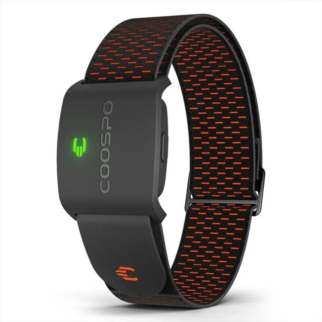 COOSPO HW9 Braçadeira Monitor de Freqüência Cardíaca com Zonas HR/Calorias Sensor HRM para Ciclismo Fitness BLE5.0 ANT + para Peloton,Zwift,Wahoo