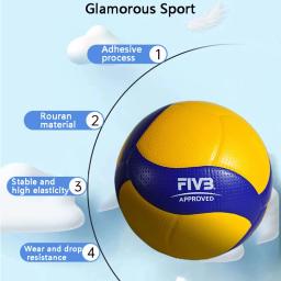 Bola De Vôlei De Competição Profissional com Bomba Opcional e Agulha, Net Bag Acessórios, Modelo 200, Novo - Image 2