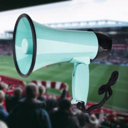 Handheld Bullhorn Megafone Speaker, Alarme De Gravação De Voz Ajustável, Orador De Futebol, Basquete, Futebol, Handheld - Image 6