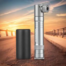Bomba de bicicleta co2 com kit de reparo de pneus sem câmara de ar, válvula schrader e presta, inflador de pneus portátil, acessórios de bicicleta de liga de alumínio - Image 4