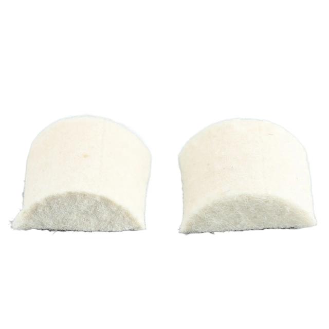 Acessórios de Percussão: 2pcs de Almofadas para Tambor Pedal com Cabeça de Martelo Branca