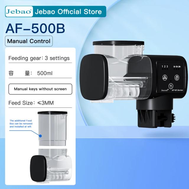 Alimentador Automático Jebao-Jecod para Aquário com Controle Remoto e Timer Digital