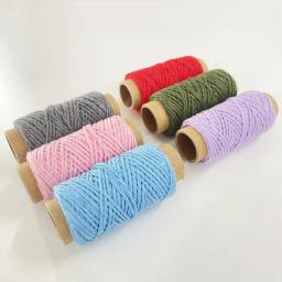 Algodão Macramé Cordão Corda, Bohemia Wedding Crafts, DIY Twine Thread String, Costura artesanal, Casa Hangings, Party Decor, 1mm, 10m - Image 2
