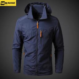 Homens jaquetas corta-vento à prova dwaterproof água militar casaco com capuz masculino novas jaquetas de combate outono ao ar livre caminhadas ciclismo bombardeiro outwear - Image 5