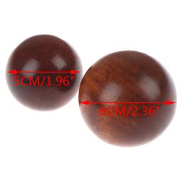 Massagem Handebol para Alívio do Estresse, Bola de Madeira Mogno, Fitness Health Ball, Relaxamento das Mãos, Meditação e Exercício, 5cm, 6cm - Image 4