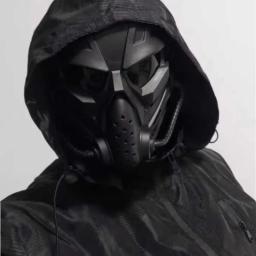 Máscara de Airsoft facial com capacete ABS, engraçado, tático, Alien Cos, conjunto de máscara - Image 3