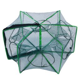 Malha para rede de pesca, gaiola dobrável com 6 furos para pegar cr, caranguejo, craw, camarão, peixes pequenos e els, armadilhas - Image 1