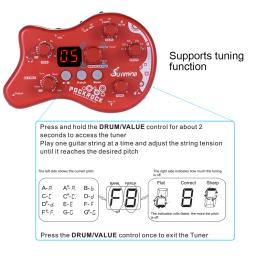 Summina PockRock Guitarra Portátil Processador Multi-efeitos Pedal de Efeito 15 Tipos de Efeito 40 Ritmos de Tambor Função de Afinação - Image 6