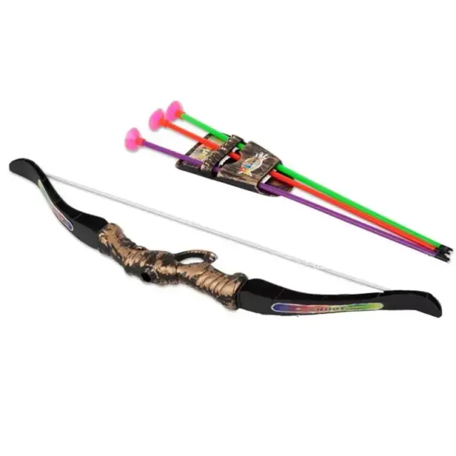 Arco e Flecha de Plástico de 35cm: Brinquedo Divertido para Crianças e Presentes Perfeitos para Meninos