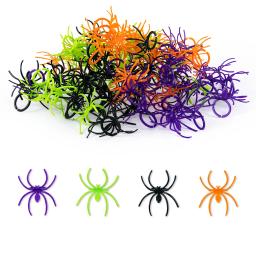 Anéis de plástico para crianças, anéis de Halloween, favores de festa, acessórios, adereços, coloridos, 20 PCs, 40 PCs, 60PCs - Image 1